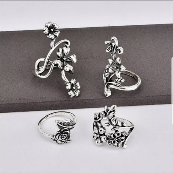 ☆Olly☆ Flower Ring Set - Picture 6 of 6